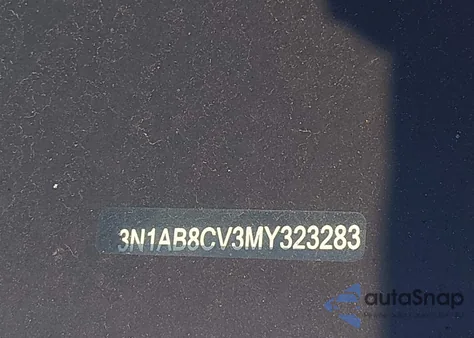 2021 Nissan Sentra Sv Xtronic Cvt z USA, uszkodzony, nr VIN 3N1AB8CV3MY323283